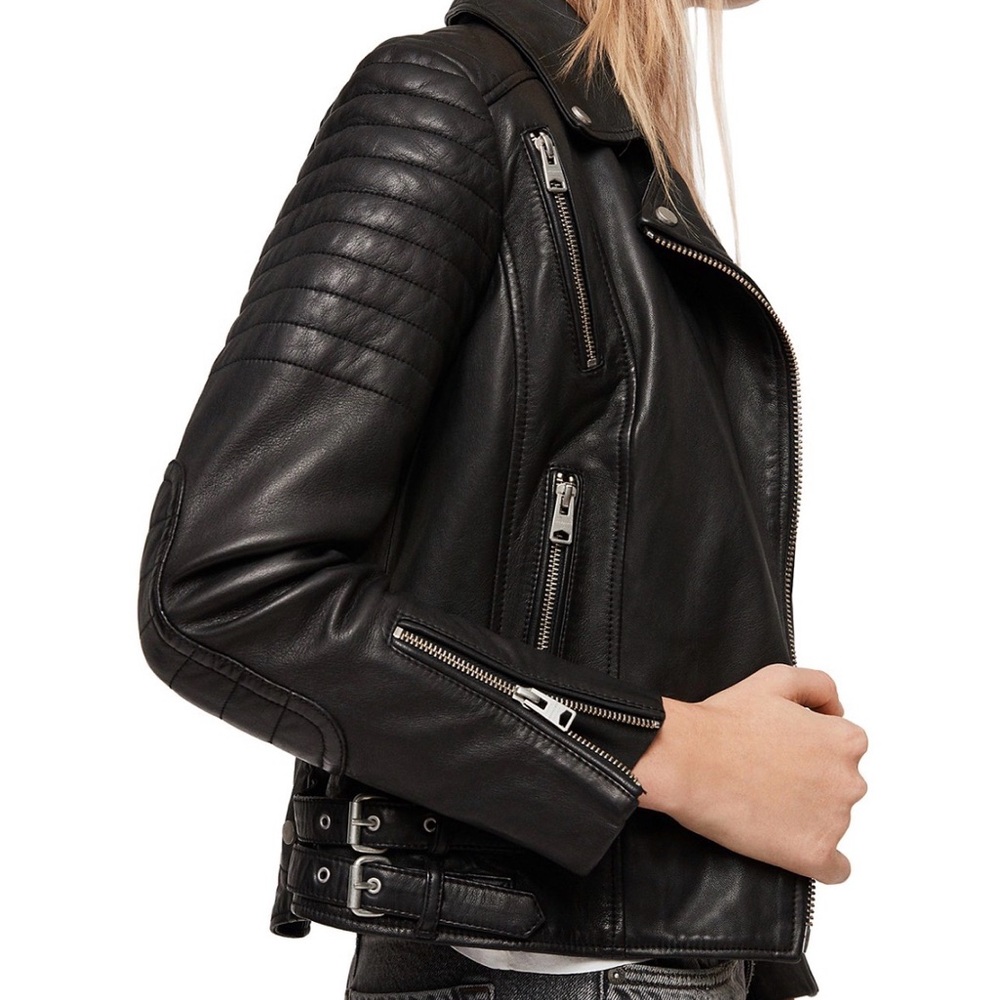All Saints Leather Jacket - Picture 3 of 10